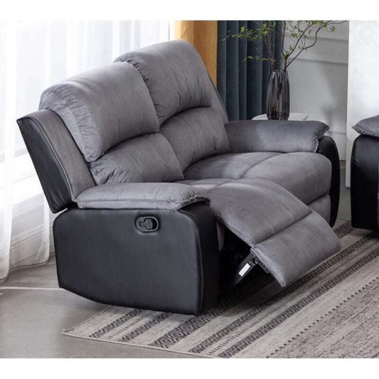 Ashpinoke:Earlsden Recliner Fabric and Polyurethane 2 Seater-Sofas-Heartlands Furniture