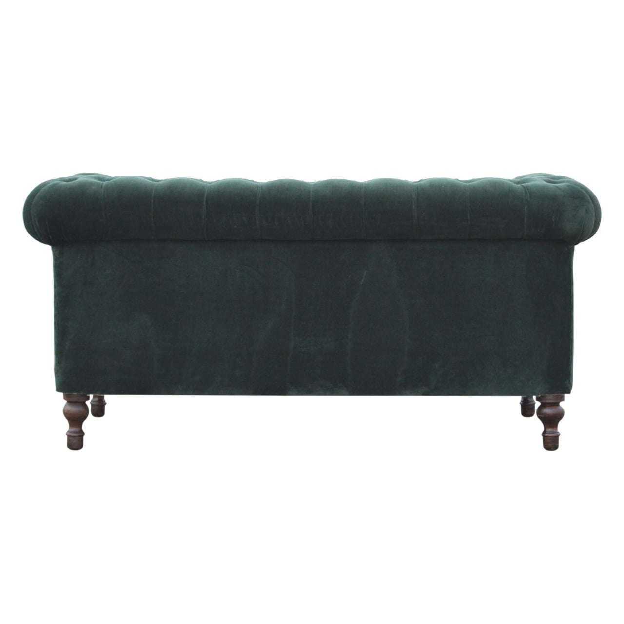 Ashpinoke:Emerald Green Velvet Chesterfield Sofa-Sofas-Artisan