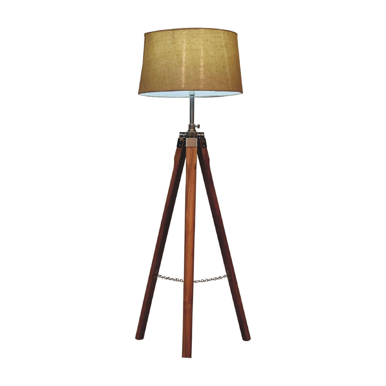 Ashpinoke:Fixed Chrome Tripod Floor Lamp-Lighting-Artisan