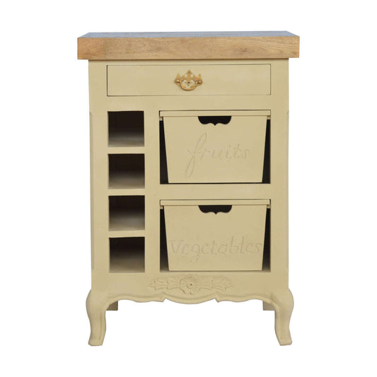 Ashpinoke:French Style Cream Cabinet-Cabinets-Artisan