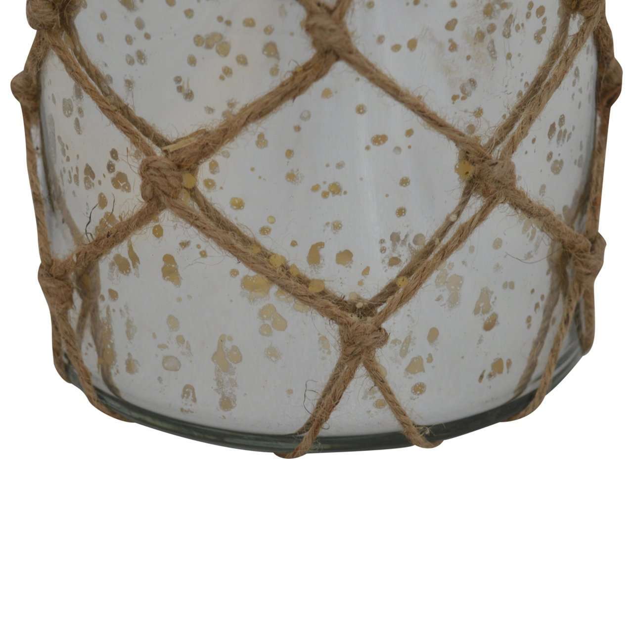 Ashpinoke:Glass Jar Lantern with Rope-Lighting-Artisan