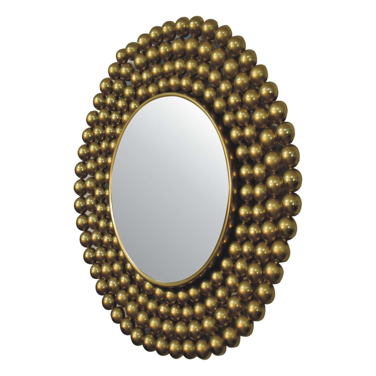 Ashpinoke:Gold Bubble Mirror Frame-Mirrors-Artisan