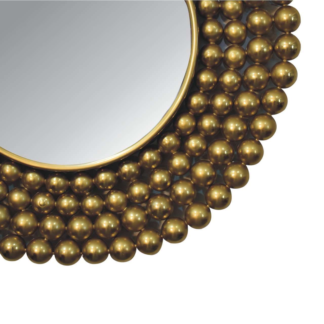 Ashpinoke:Gold Bubble Mirror Frame-Mirrors-Artisan