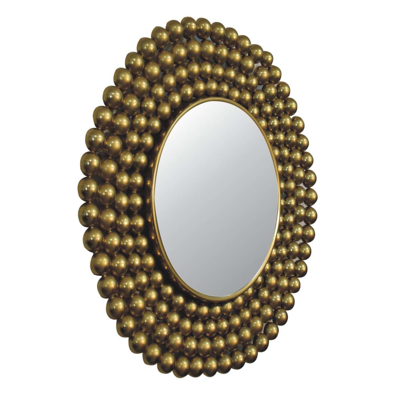 Ashpinoke:Gold Bubble Mirror Frame-Mirrors-Artisan