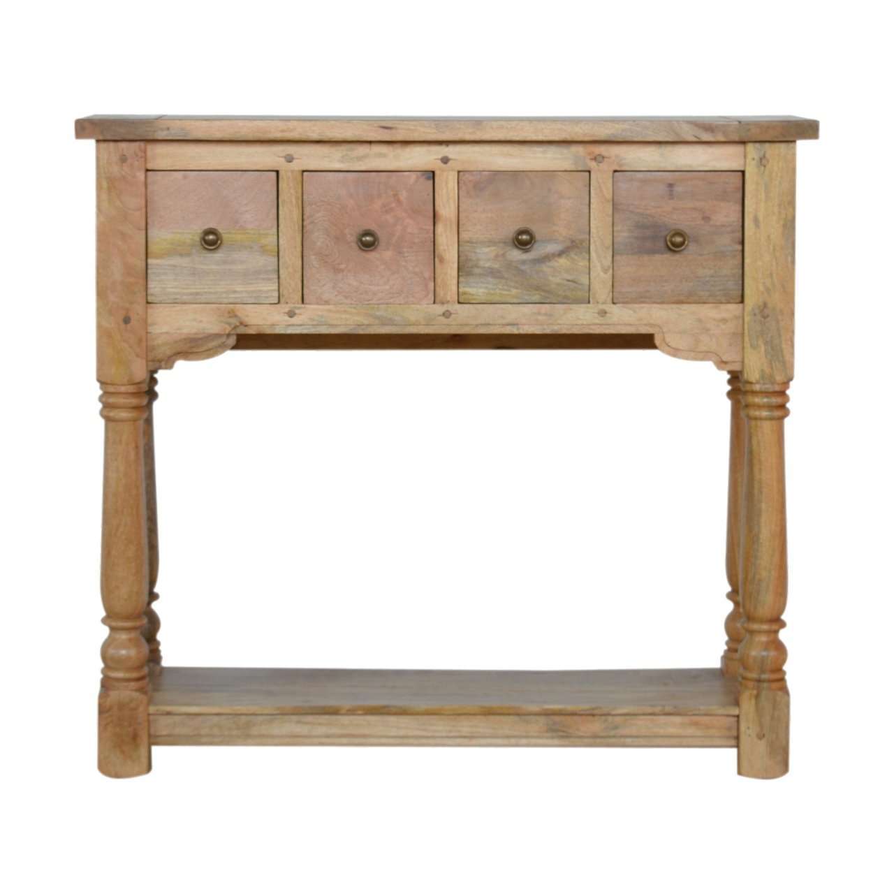 Ashpinoke:Granary Royale 4 Drawer Console Table-Console and Hall Tables-Artisan