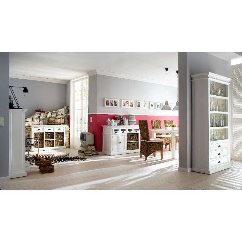 Ashpinoke:Halifax Collection Bookcase in Classic White-Bookcases-NovaSolo
