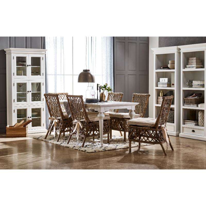 Ashpinoke:Halifax Collection Bookcase with 1 Drawer in Classic White-Bookcases-NovaSolo