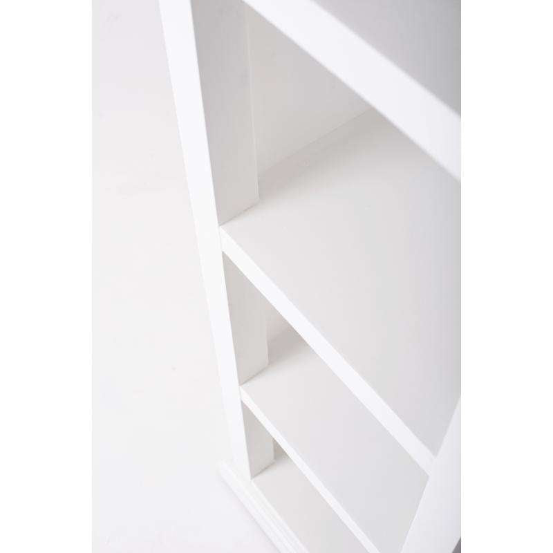 Ashpinoke:Halifax Collection Bookshelf in Classic White-Bookcases-NovaSolo
