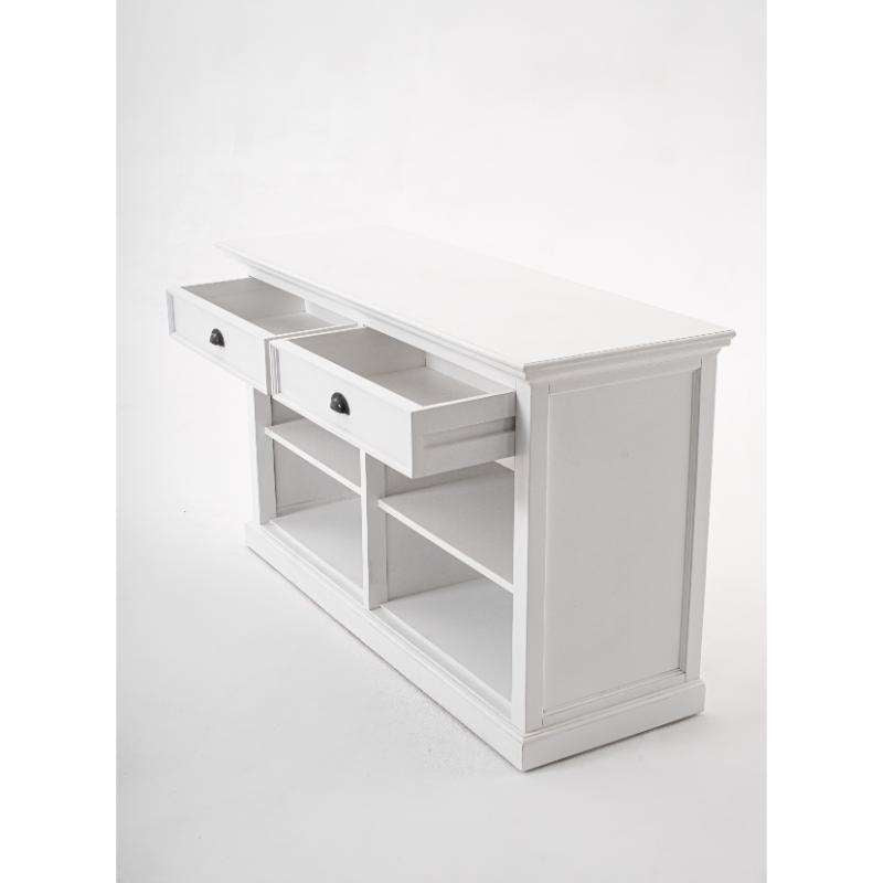 Ashpinoke:Halifax Collection Buffet with 2 Drawers in Classic White-Sideboards-NovaSolo