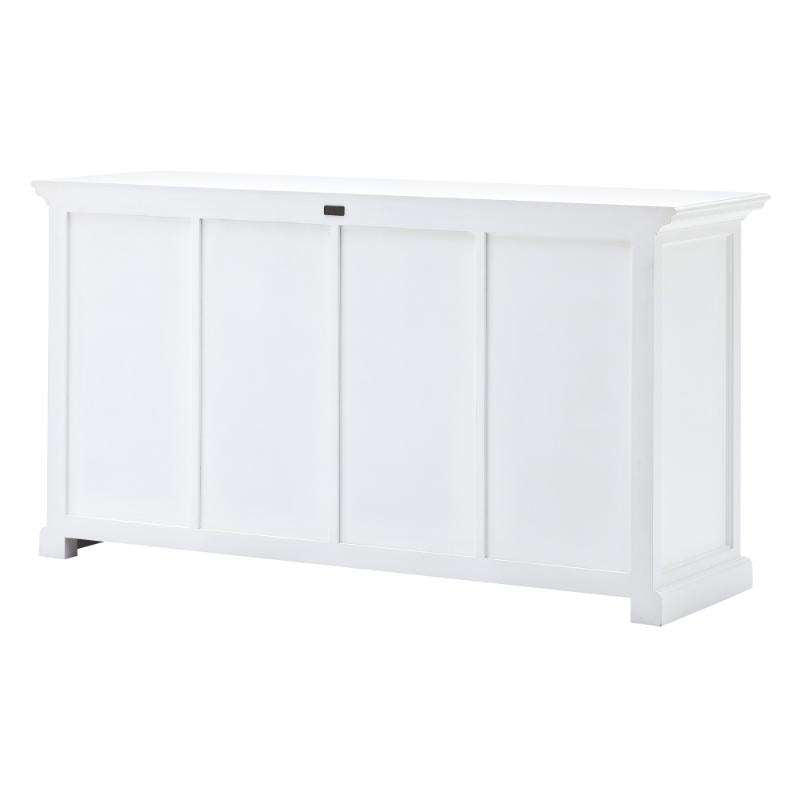 Ashpinoke:Halifax Collection Buffet with 4 Baskets in Classic White-Sideboards-NovaSolo