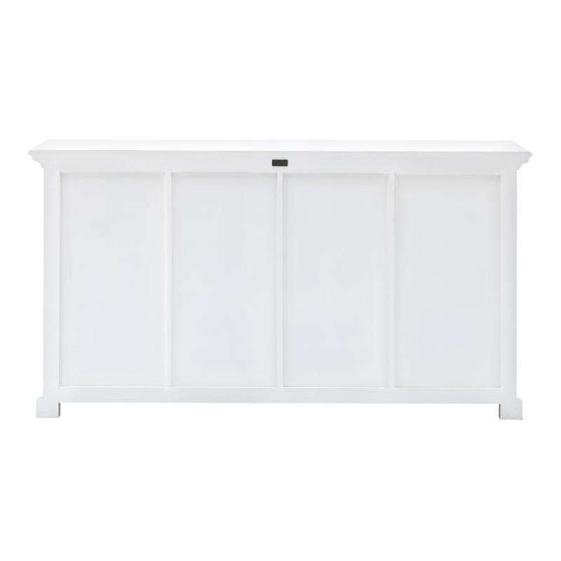 Ashpinoke:Halifax Collection Buffet with 4 Baskets in Classic White-Sideboards-NovaSolo