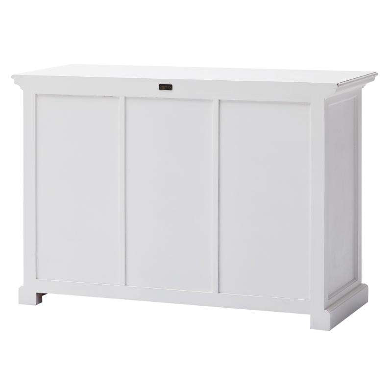 Ashpinoke:Halifax Collection Buffet with 6 Baskets in Classic White-Sideboards-NovaSolo