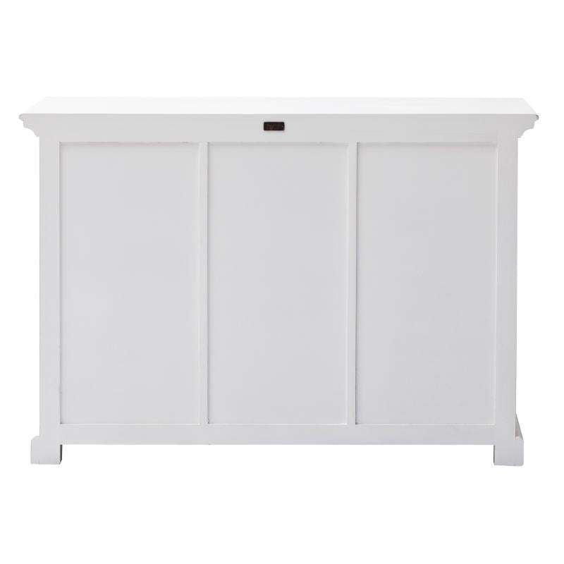 Ashpinoke:Halifax Collection Buffet with 6 Baskets in Classic White-Sideboards-NovaSolo