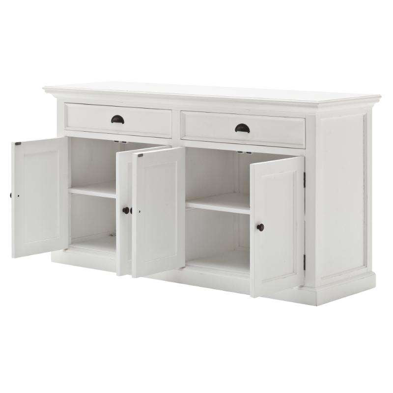 Ashpinoke:Halifax Collection Classic Buffet in Classic White-Sideboards-NovaSolo