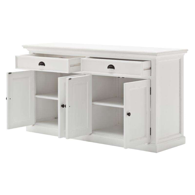 Ashpinoke:Halifax Collection Classic Buffet in Classic White-Sideboards-NovaSolo