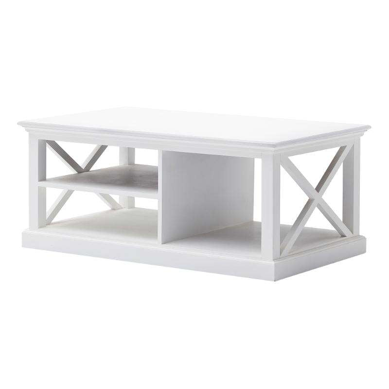 Ashpinoke:Halifax Collection Coffee Table in Classic White-Coffee Tables-NovaSolo