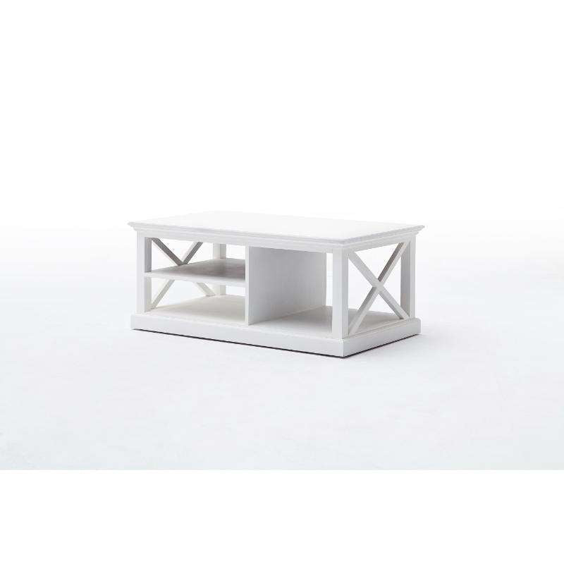 Ashpinoke:Halifax Collection Coffee Table in Classic White-Coffee Tables-NovaSolo