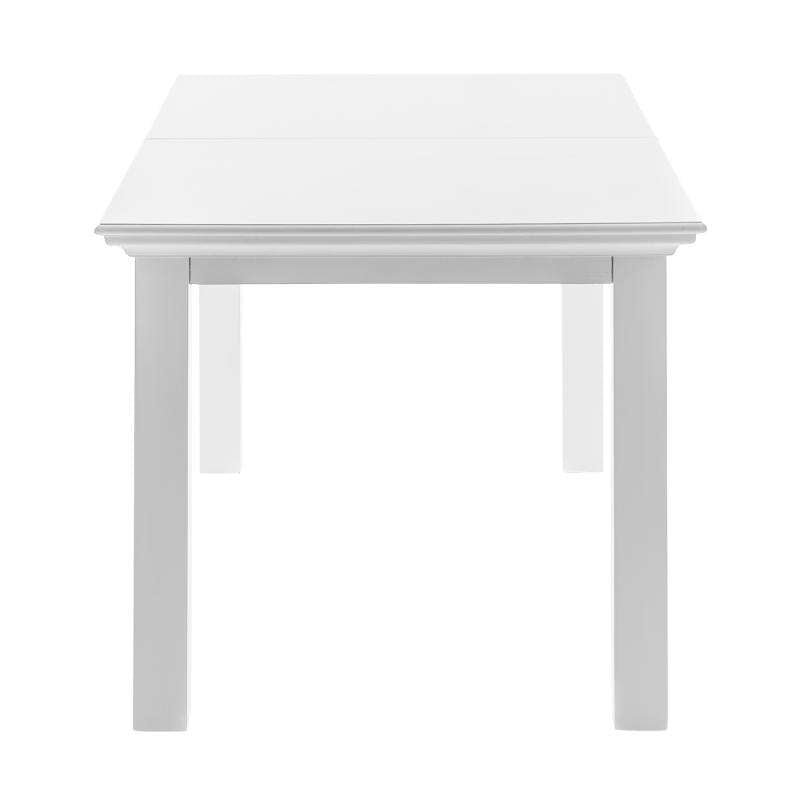 Ashpinoke:Halifax Collection Dining Extension Table in Classic White-Dining Tables-NovaSolo