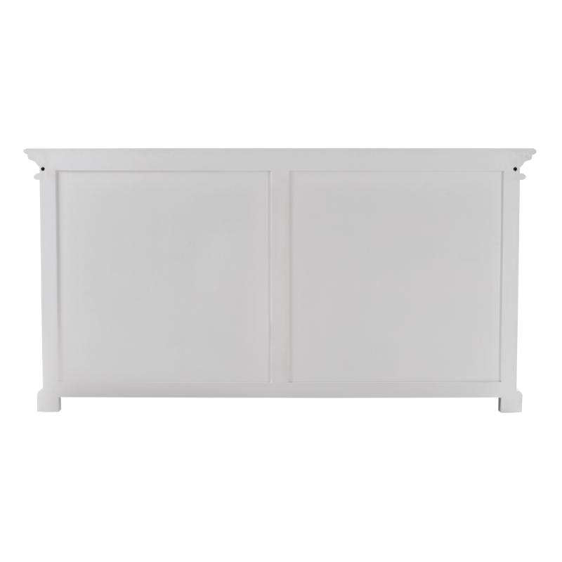 Ashpinoke:Halifax Collection Display Buffet with 4 Glass Doors in Classic White-Sideboards-NovaSolo