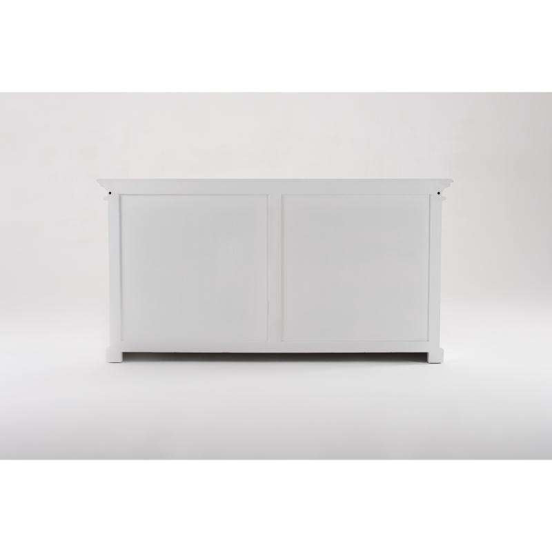 Ashpinoke:Halifax Collection Display Buffet with 4 Glass Doors in Classic White-Sideboards-NovaSolo