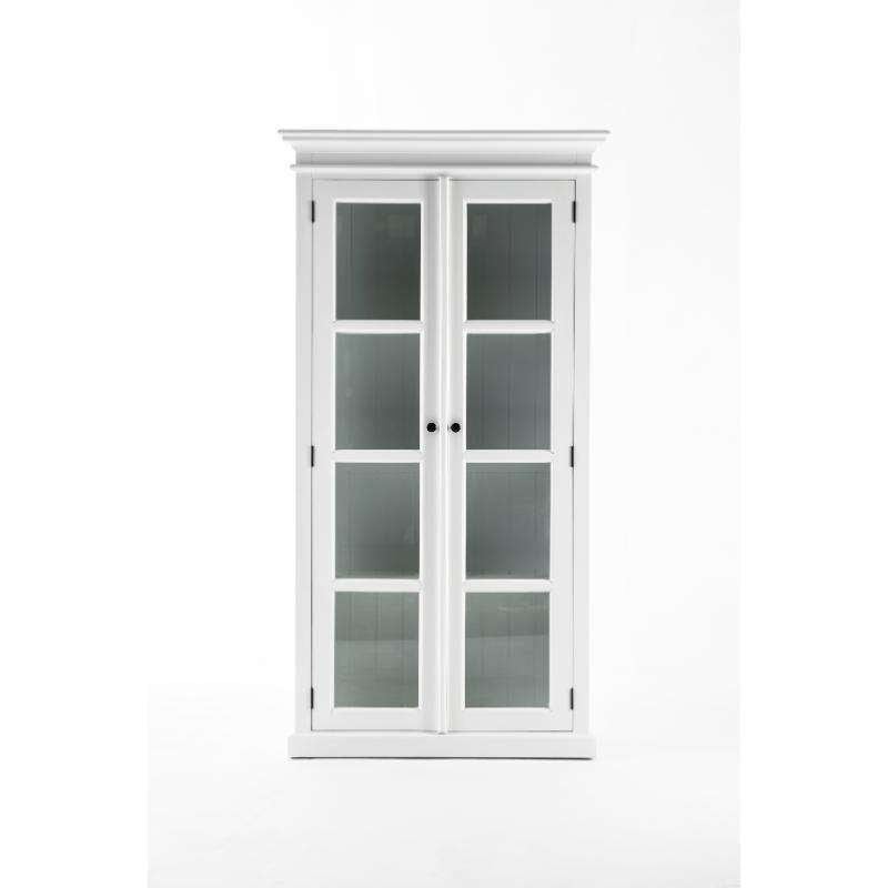 Ashpinoke:Halifax Collection Double Vitrine in Classic White-Cabinets-NovaSolo