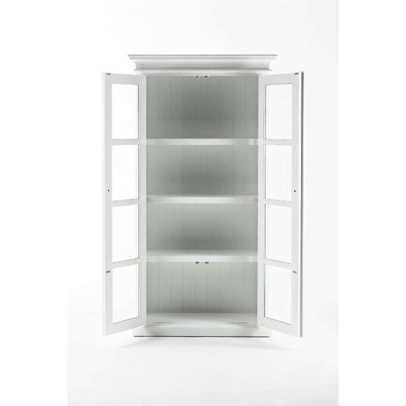 Ashpinoke:Halifax Collection Double Vitrine in Classic White-Cabinets-NovaSolo