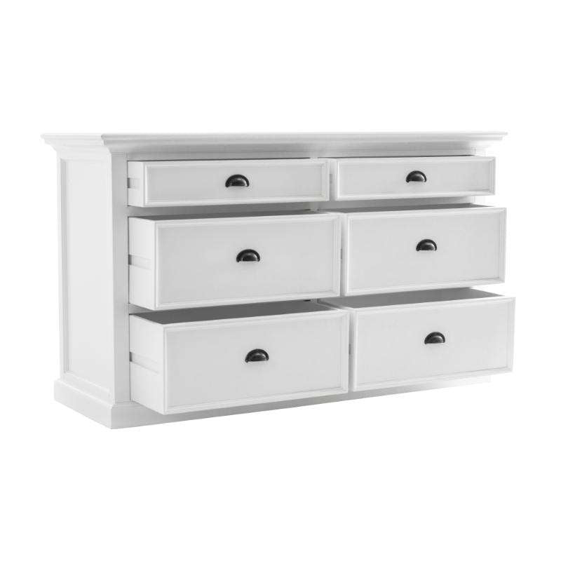 Ashpinoke:Halifax Collection Dresser in Classic White-Chests and Drawers-NovaSolo