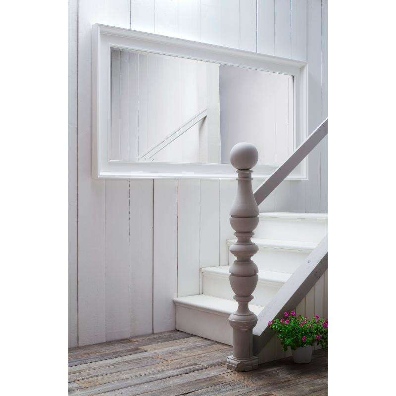 Ashpinoke:Halifax Collection Grand Mirror in Classic White-Mirrors-NovaSolo