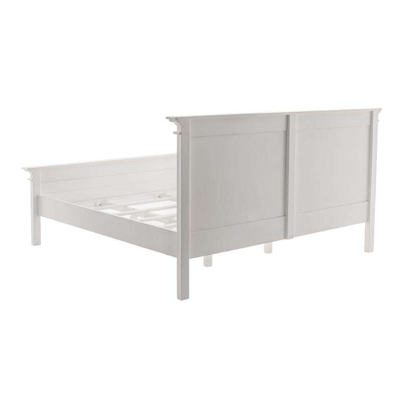 Ashpinoke:Halifax Collection King Size Bed 180 in Classic White-King Size Beds-NovaSolo