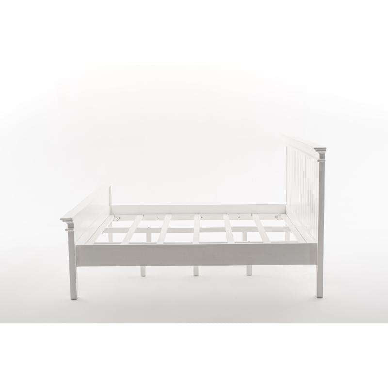 Ashpinoke:Halifax Collection King Size Bed 200 in Classic White-King Size Beds-NovaSolo
