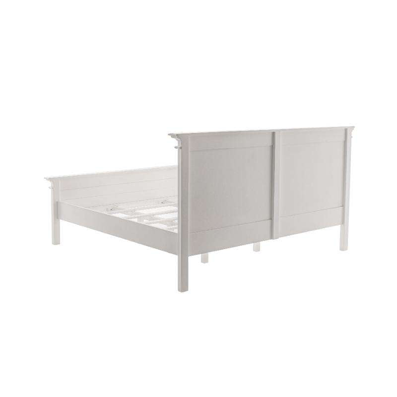 Ashpinoke:Halifax Collection King Size Bed 200 in Classic White-King Size Beds-NovaSolo