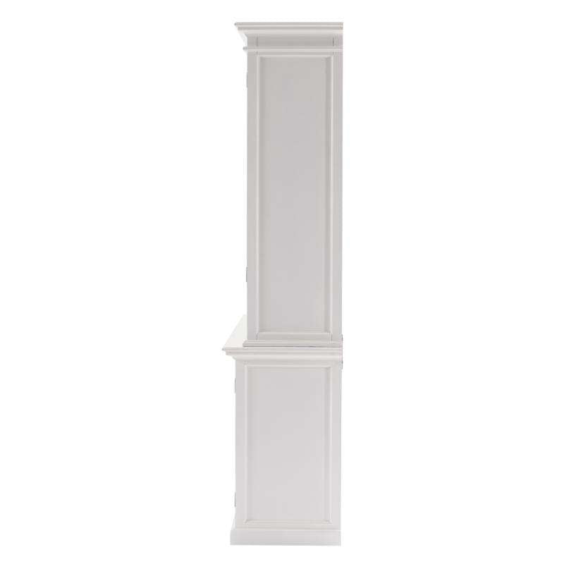 Ashpinoke:Halifax Collection Kitchen Hutch Unit in Classic White-Cabinets-NovaSolo