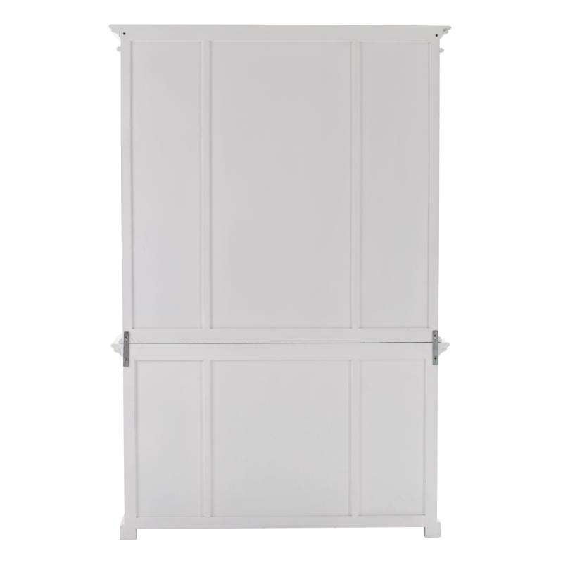 Ashpinoke:Halifax Collection Kitchen Hutch Unit in Classic White-Cabinets-NovaSolo