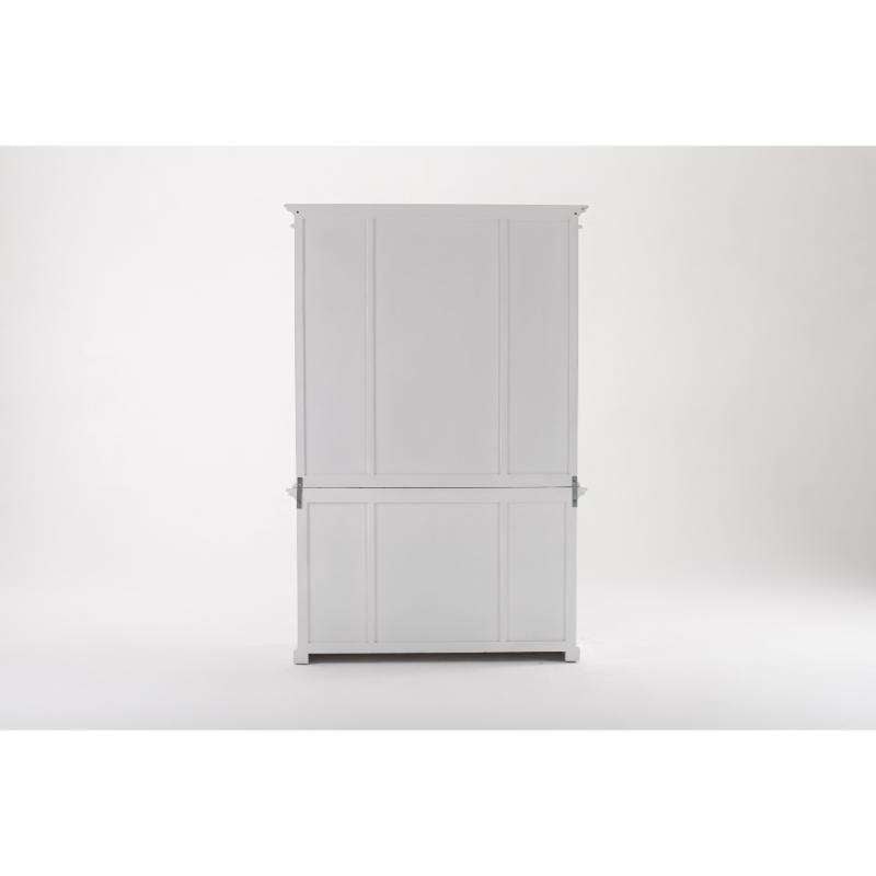 Ashpinoke:Halifax Collection Kitchen Hutch Unit in Classic White-Cabinets-NovaSolo