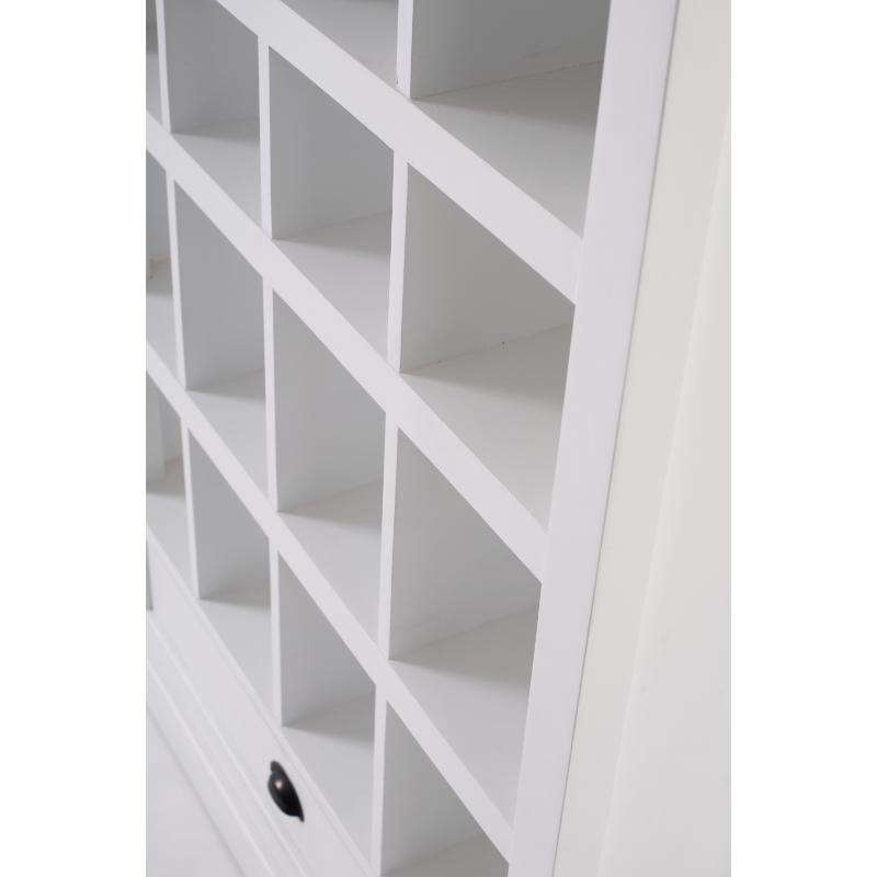 Ashpinoke:Halifax Collection Medium Entertainment Storage Unit in Classic White-Cabinets-NovaSolo