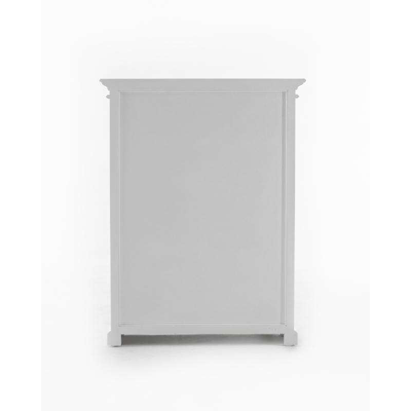 Ashpinoke:Halifax Collection Medium Entertainment Storage Unit in Classic White-Cabinets-NovaSolo