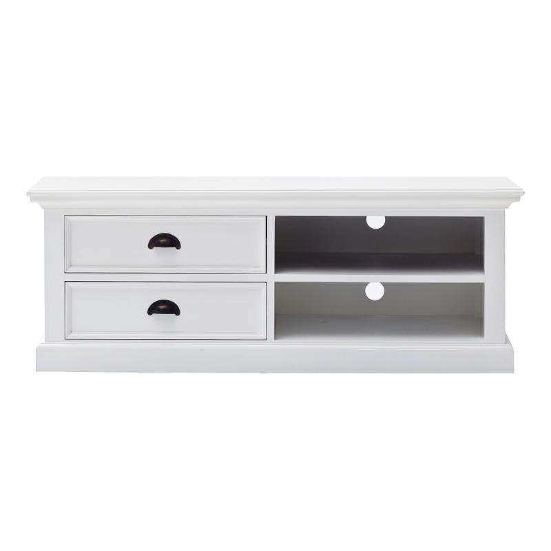 Ashpinoke:Halifax Collection Medium Entertainment Unit in Classic White-TV Units-NovaSolo