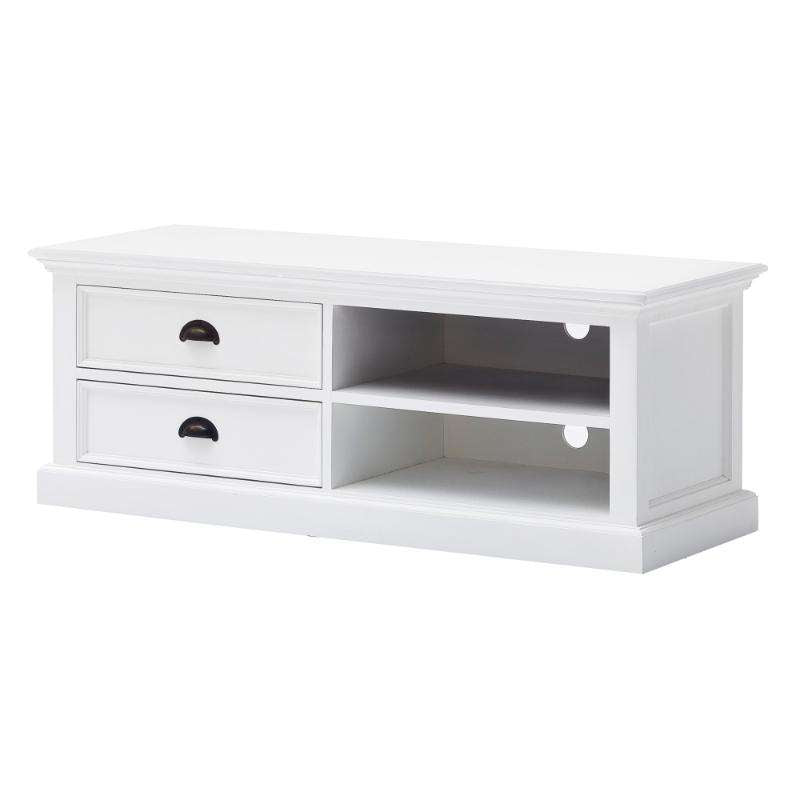 Ashpinoke:Halifax Collection Medium Entertainment Unit in Classic White-TV Units-NovaSolo