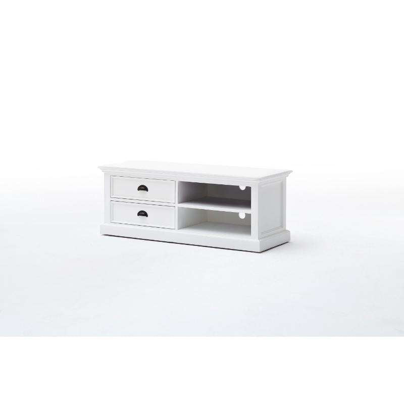 Ashpinoke:Halifax Collection Medium Entertainment Unit in Classic White-TV Units-NovaSolo