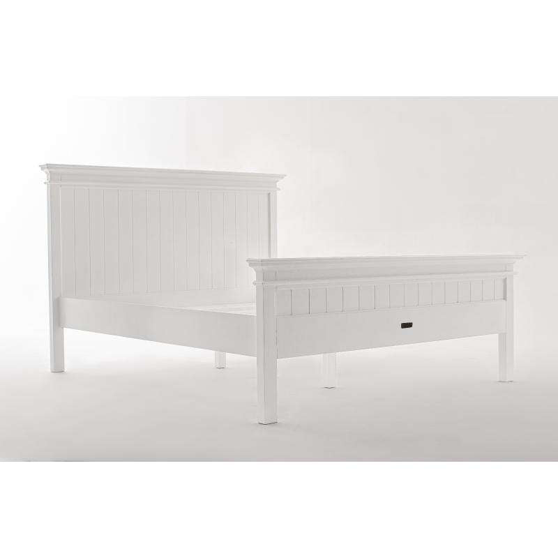 Ashpinoke:Halifax Collection Queen Size Bed in Classic White-Queen Size Beds-NovaSolo
