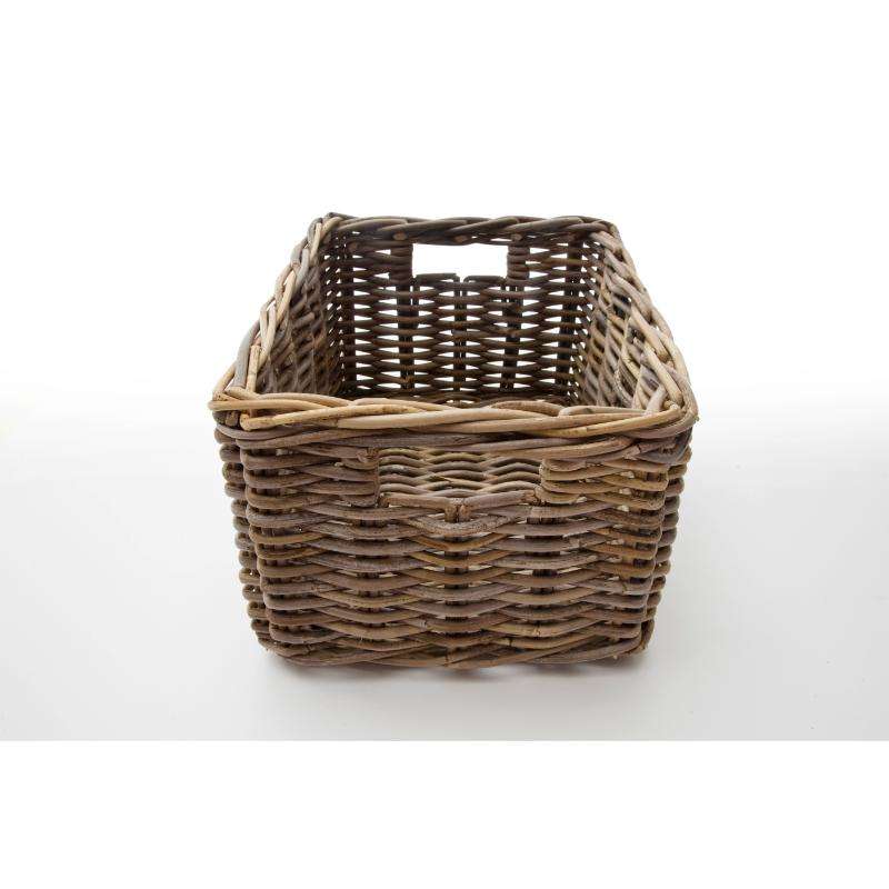 Ashpinoke:Halifax Collection Rattan Basket (Set of 4) in Natural Grey-Storage-NovaSolo