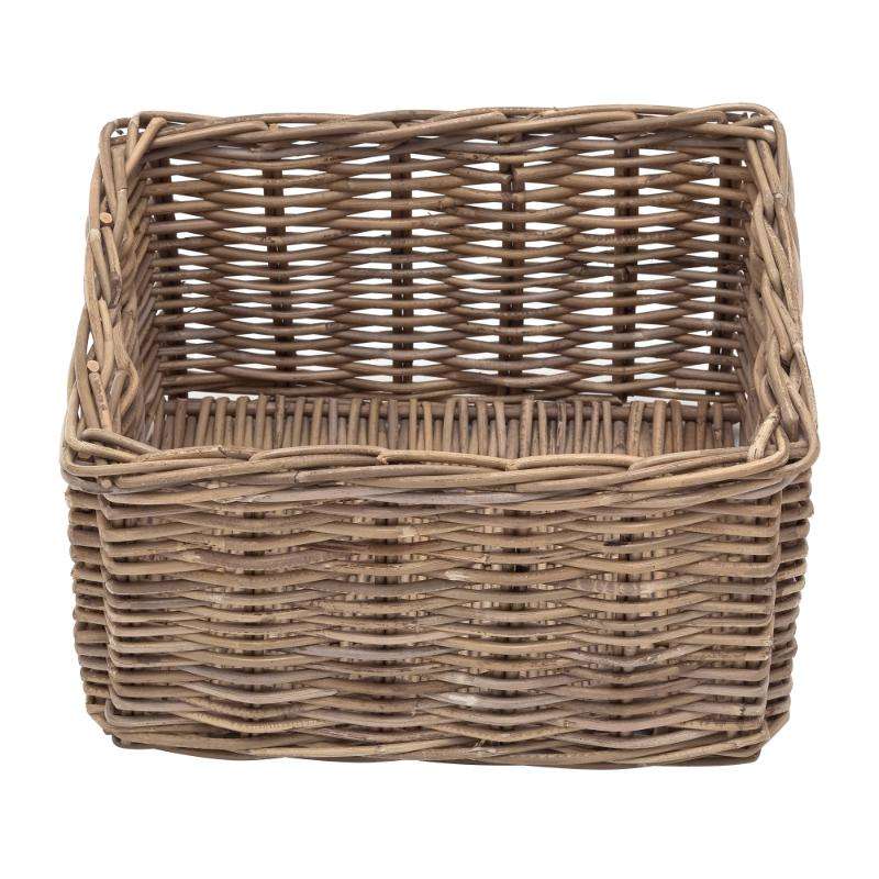 Ashpinoke:Halifax Collection Rattan Basket (Set of 4) in Natural Grey-Storage-NovaSolo