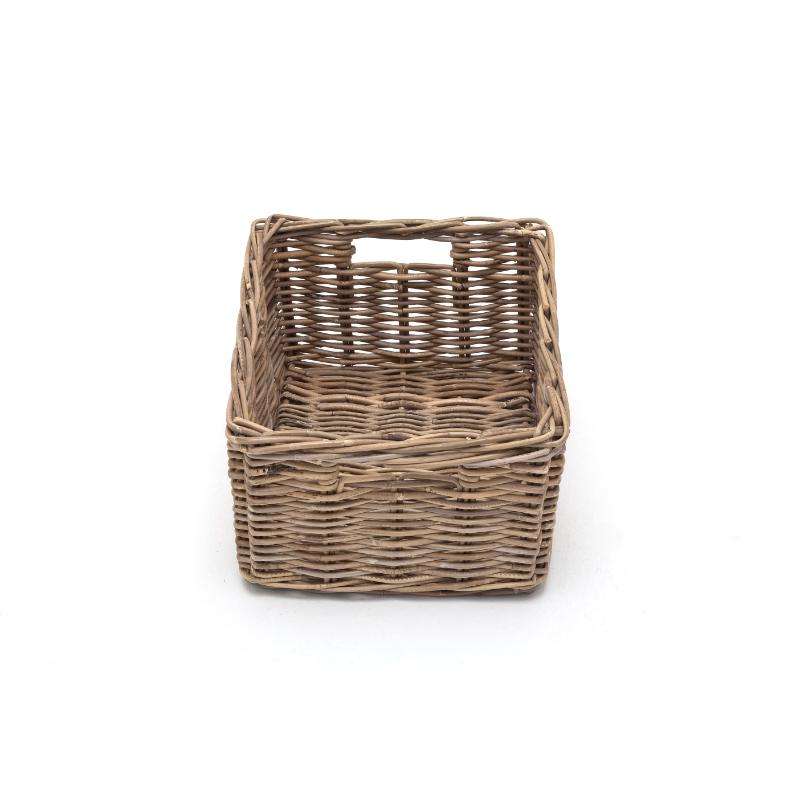 Ashpinoke:Halifax Collection Rattan Basket (Set of 4) in Natural Grey-Storage-NovaSolo