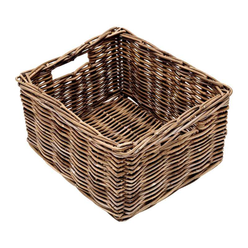 Ashpinoke:Halifax Collection Rattan Basket (Set of 4) in Natural Grey-Storage-NovaSolo