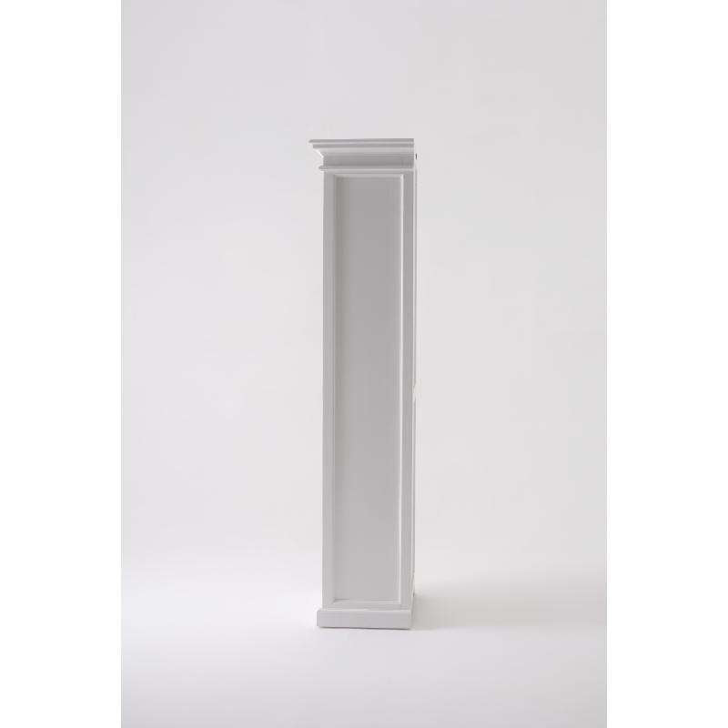 Ashpinoke:Halifax Collection Single Vitrine in Classic White-Cabinets-NovaSolo