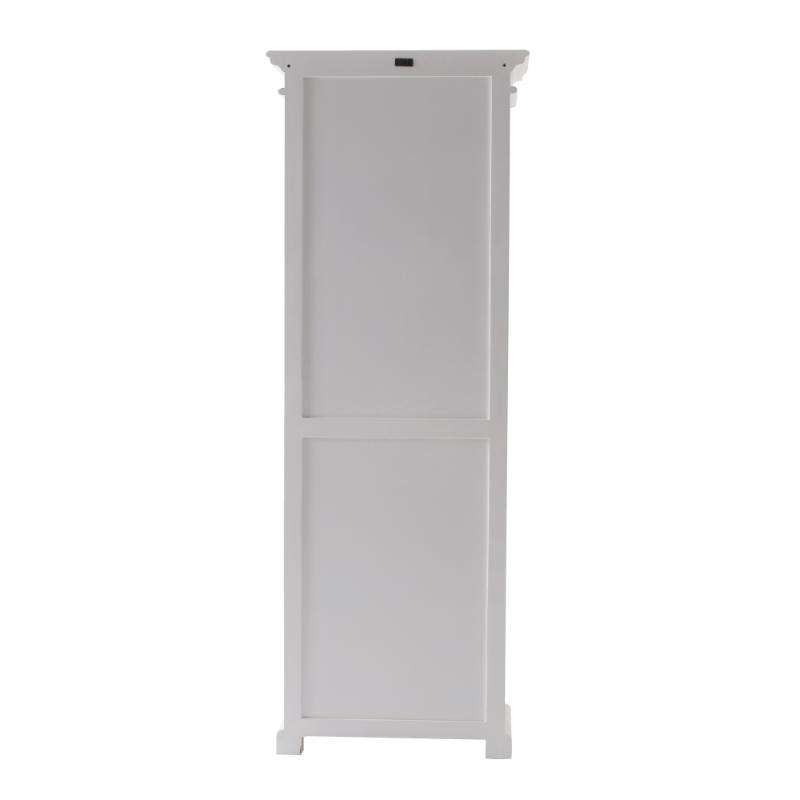 Ashpinoke:Halifax Collection Single Vitrine in Classic White-Cabinets-NovaSolo