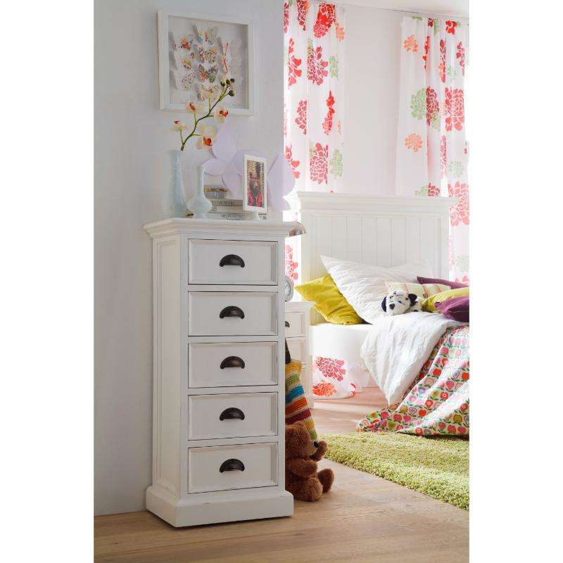 Ashpinoke:Halifax Collection Storage Unit with Drawers in Classic White-Storage-NovaSolo