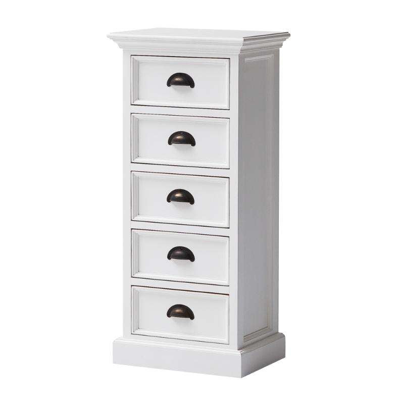 Ashpinoke:Halifax Collection Storage Unit with Drawers in Classic White-Storage-NovaSolo