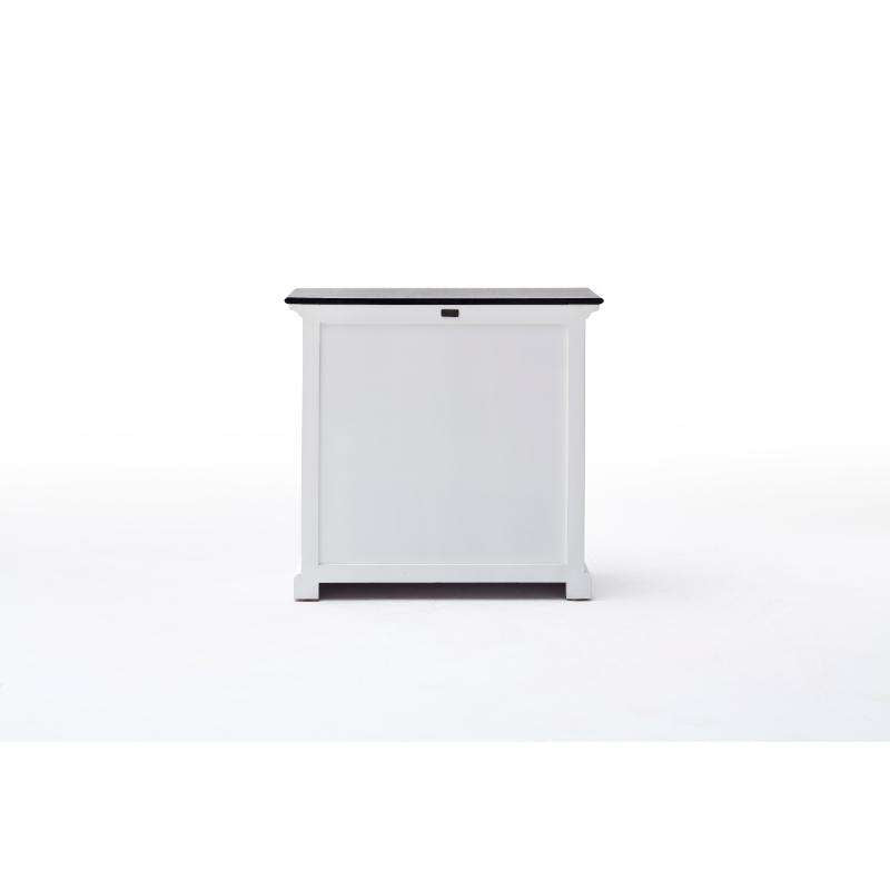 Ashpinoke:Halifax Contrast Collection Small Buffet in Classic White & Black-Sideboards-NovaSolo