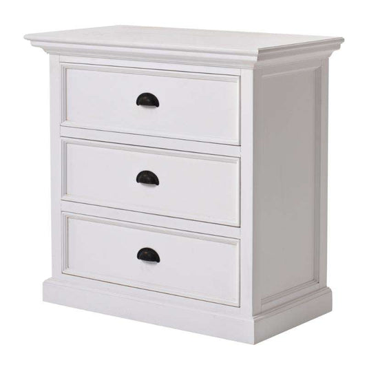 Ashpinoke:Halifax Grand Collection Bedside Drawer Unit in Classic White-End Tables-NovaSolo